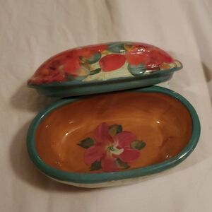 Lesal Ceramics Dish with Lid NWT